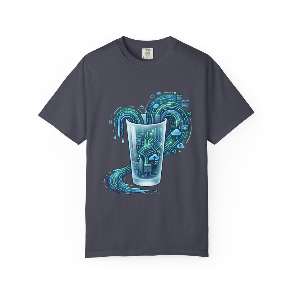 "Glass of Data" Unisex Garment-Dyed T-shirt