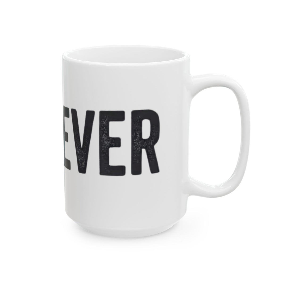 "Fa La La La Fine Whatever" White Ceramic Mug — Graphic