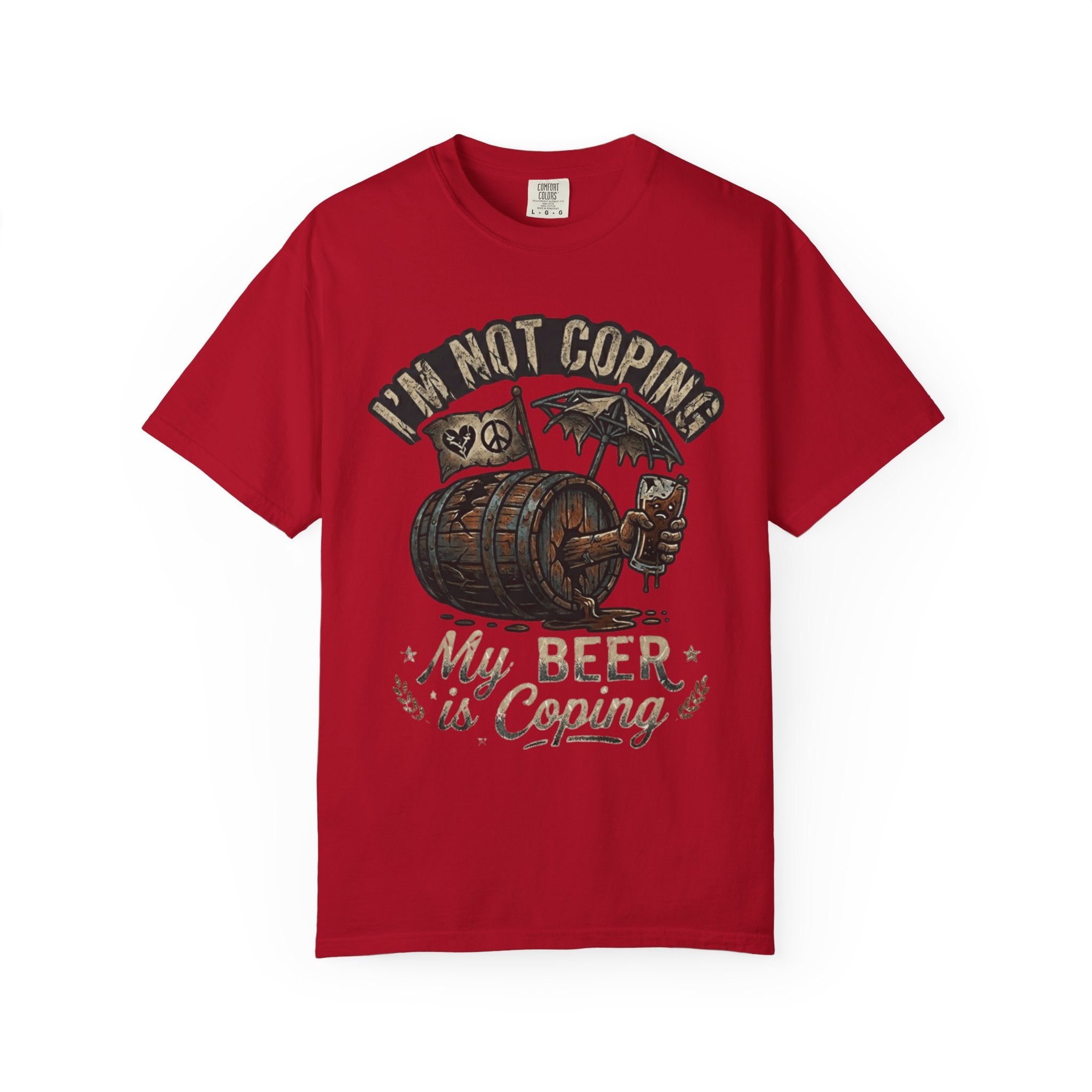 "Beer is Coping" Unisex Garment-Dyed Tee
