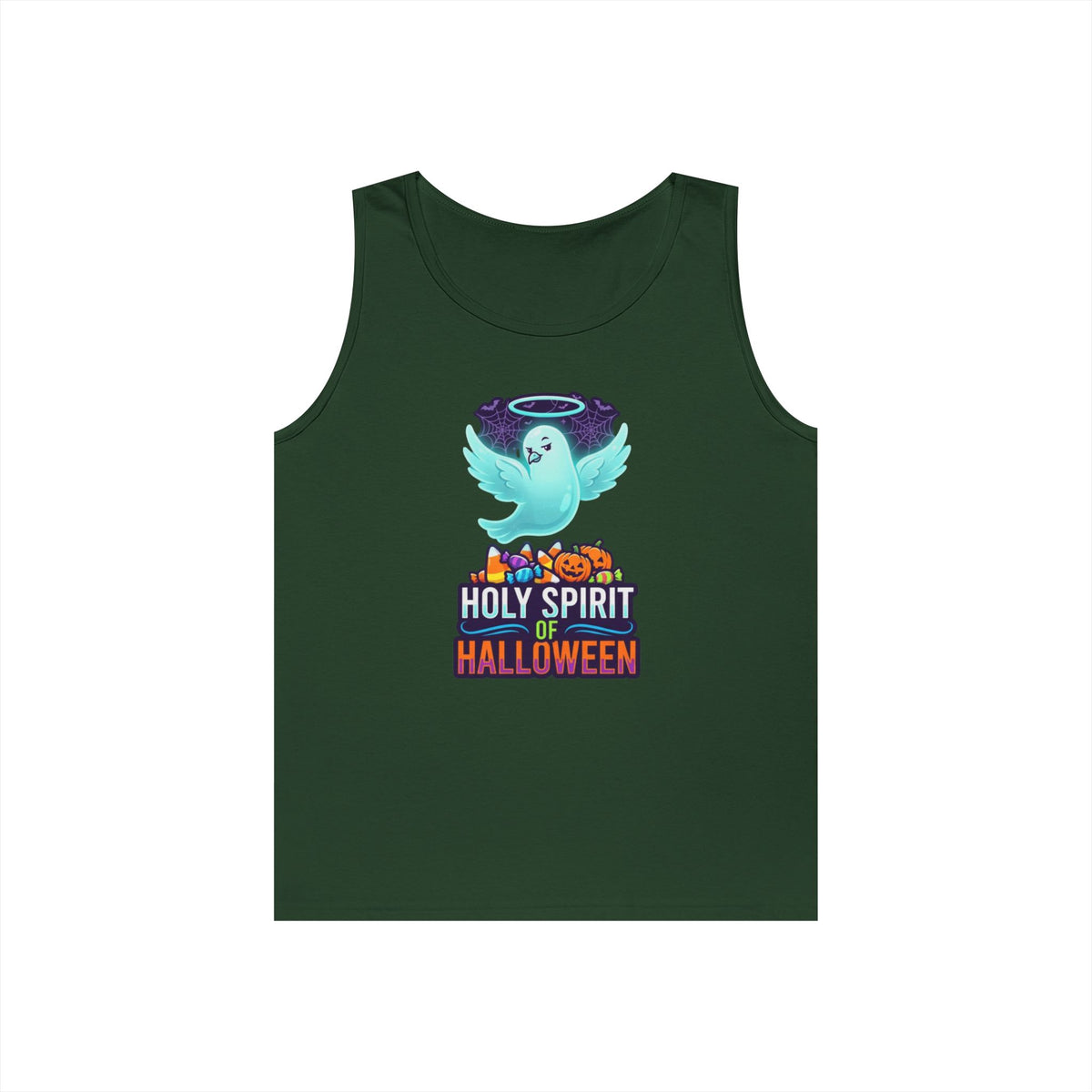 Color: Forest Green | Holy Spirit of Halloween Tank Top