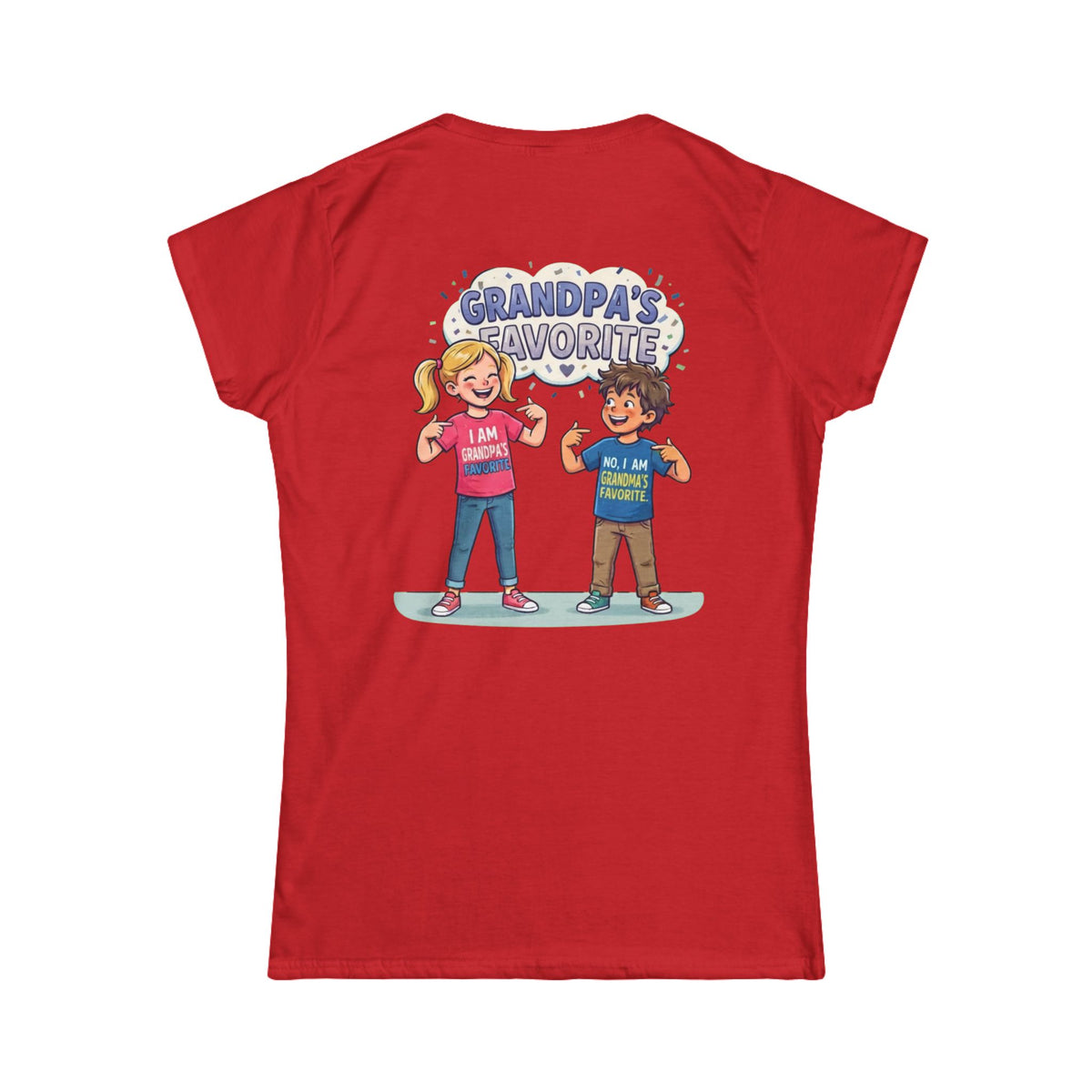 Color: Red | Grandpa's Favorite Women's Tee