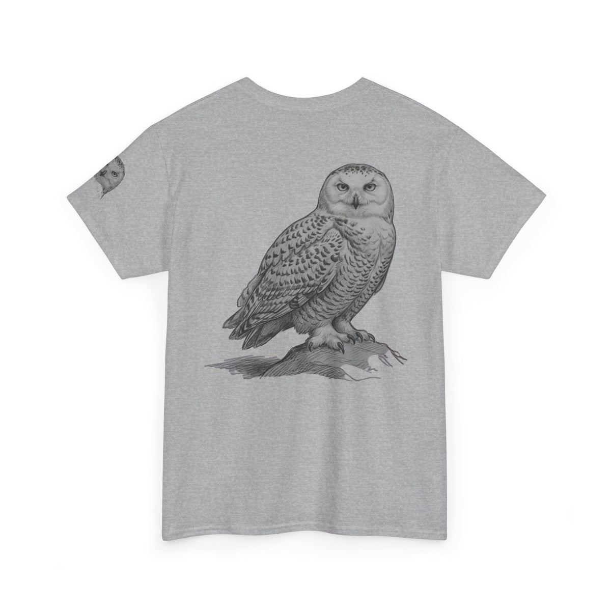 "Pencil Sketch Art Owl" Premium Graphic Tee