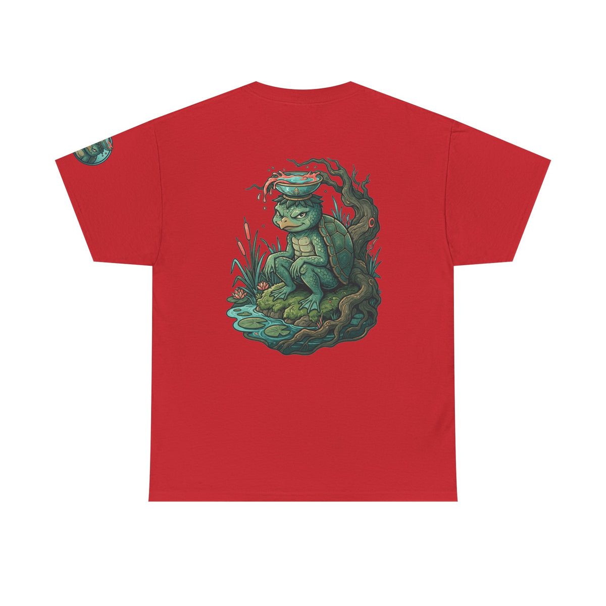 Color: Red | Kappa (Japanese Folklore) Premium Graphic Tee