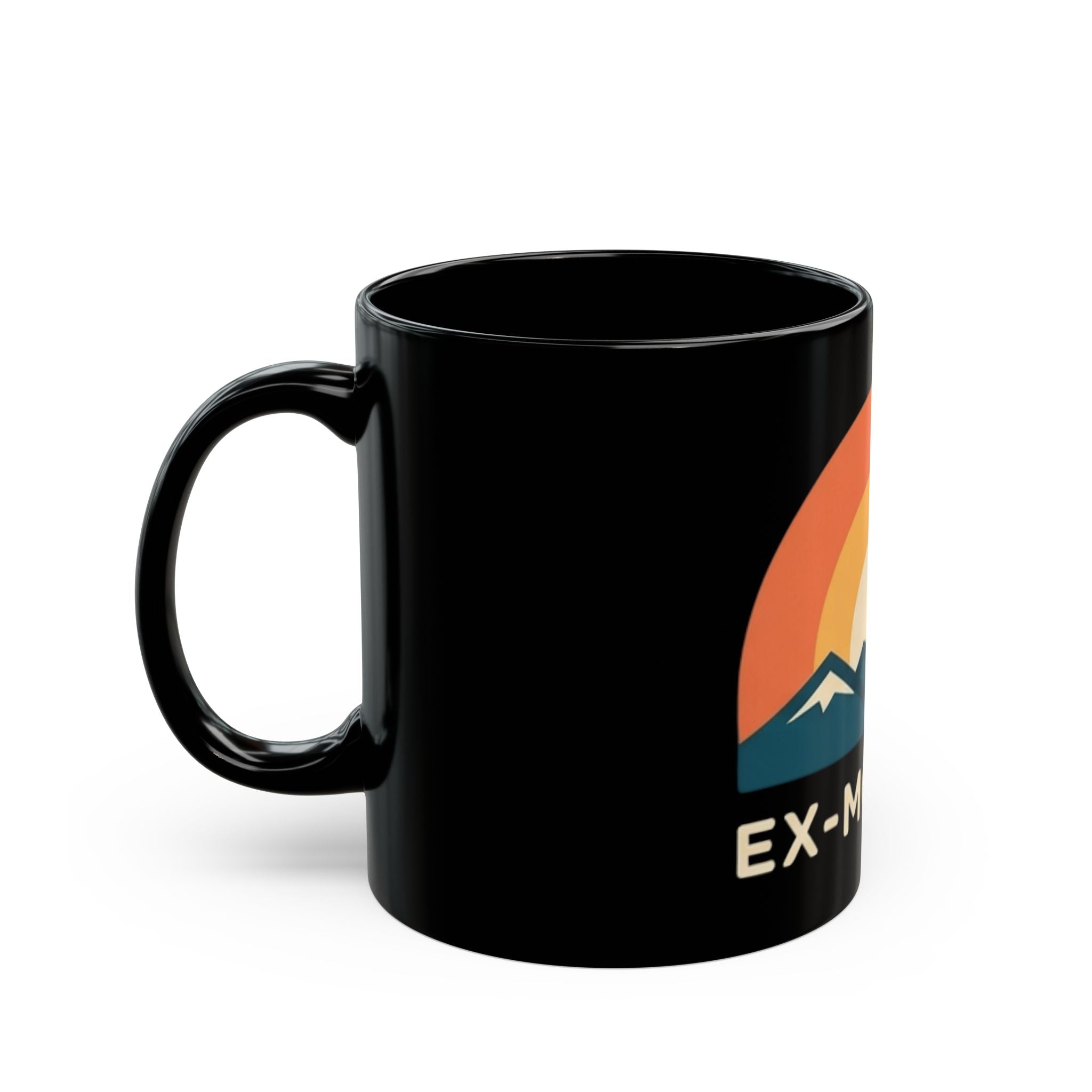 "Ex Mormon" Black Ceramic Mug — Graphic