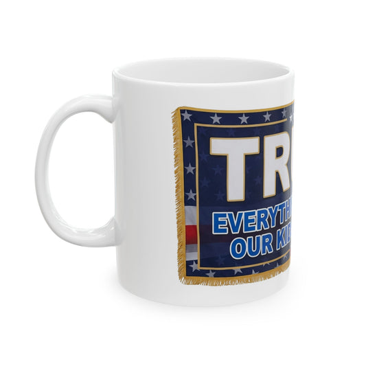 "Trump Teach Our Kids" White Ceramic Mug