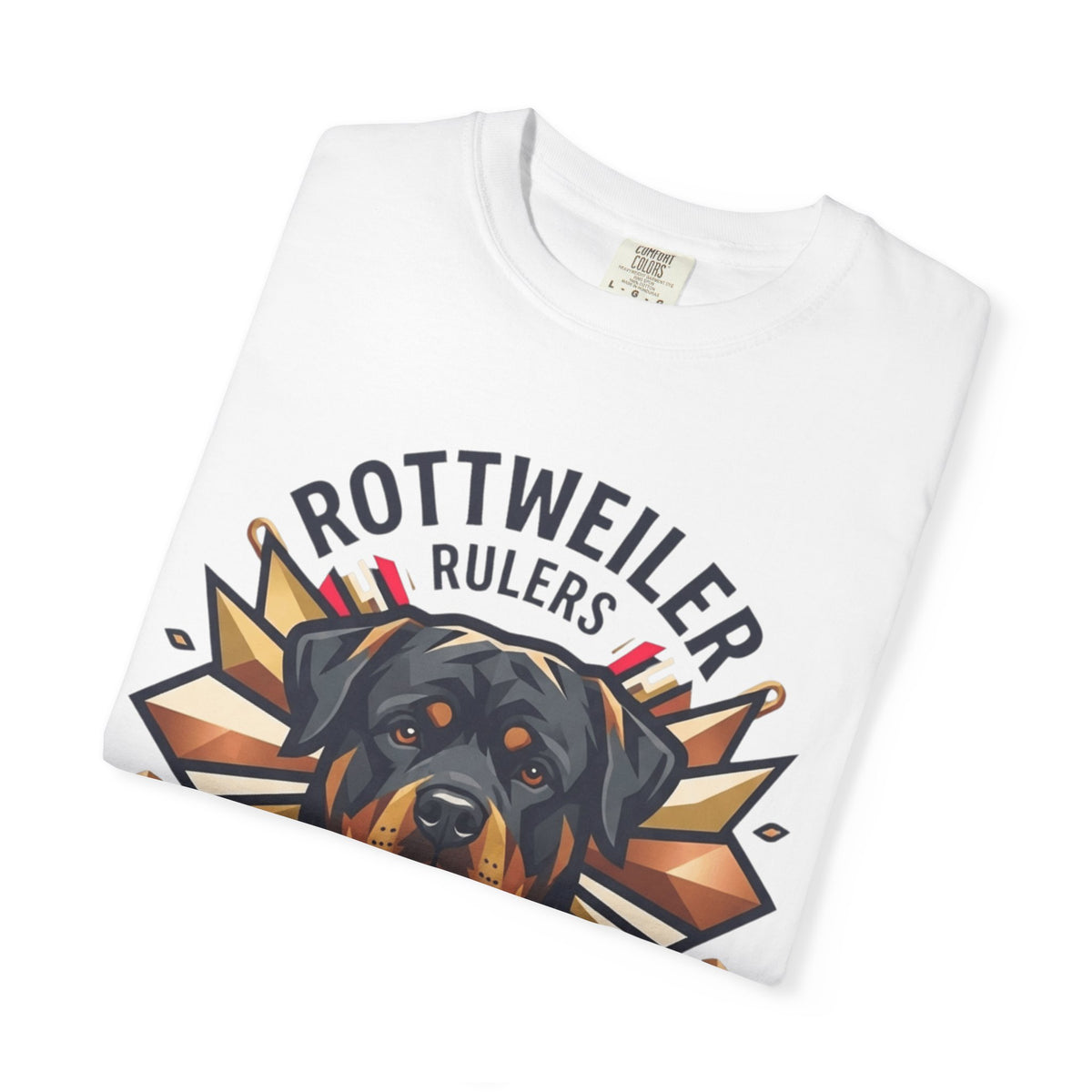 "Rottweiler Rulers Confident Powerful" Unisex Garment-Dyed Tee