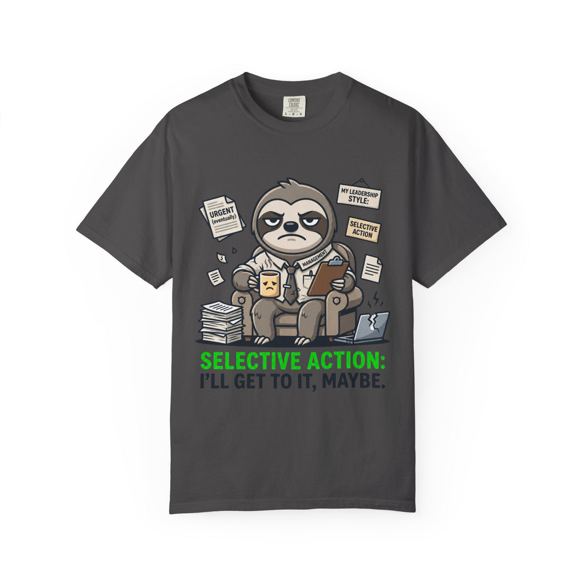 Color: Graphite | Selective Action Unisex Garment-Dyed Tee