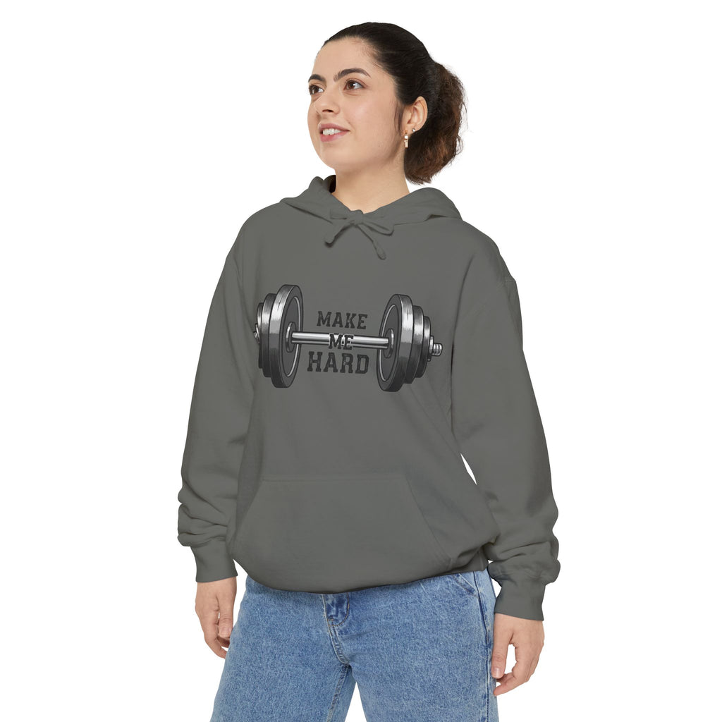 Make Me Hard - Morning Demands | Garment-Dyed Hoodie — AttitudeShirts