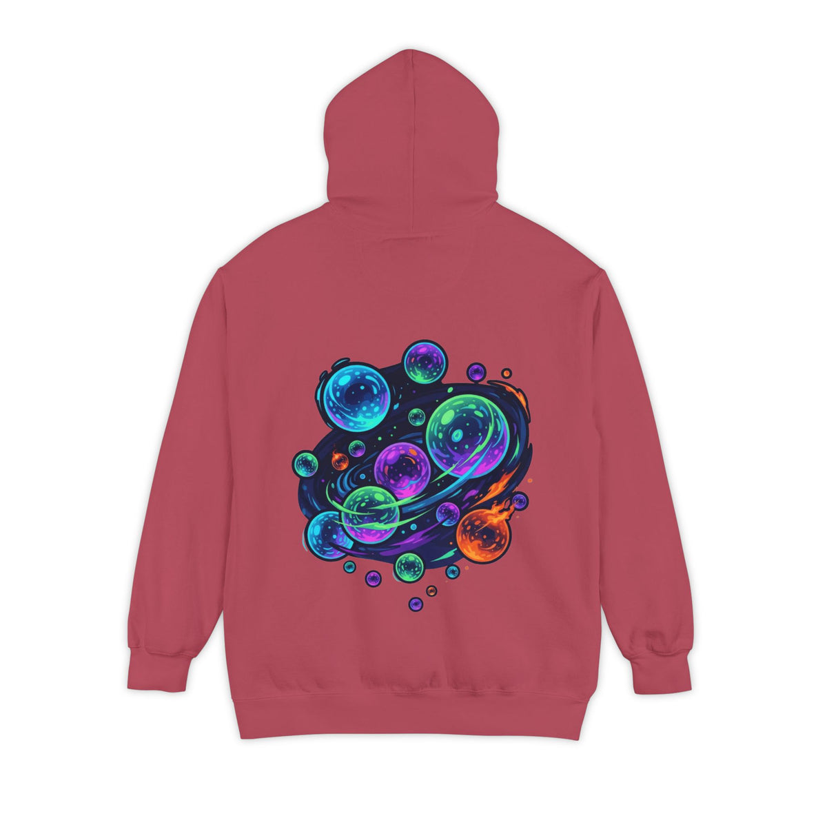 Color: Crimson | MinMin Lights (Australian Folklore) Garment-Dyed Hoodie