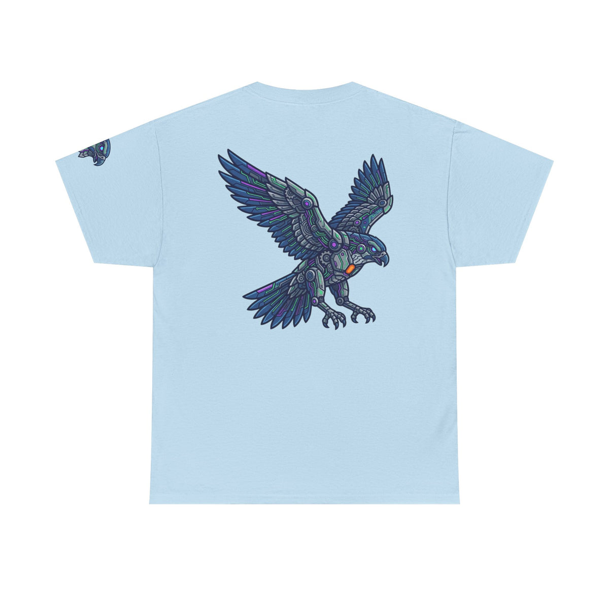 Color: Light Blue | Cyber Eagle Premium Graphic Tee