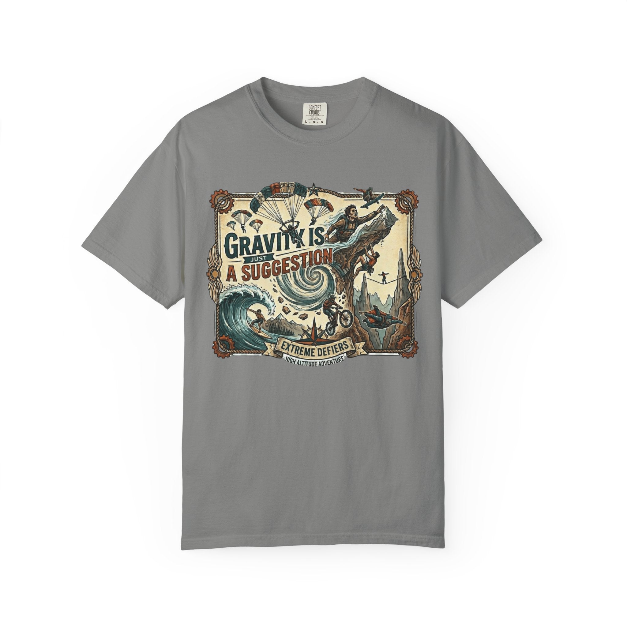 "Gravity is Just a Suggestion" Unisex Garment-Dyed T-shirt