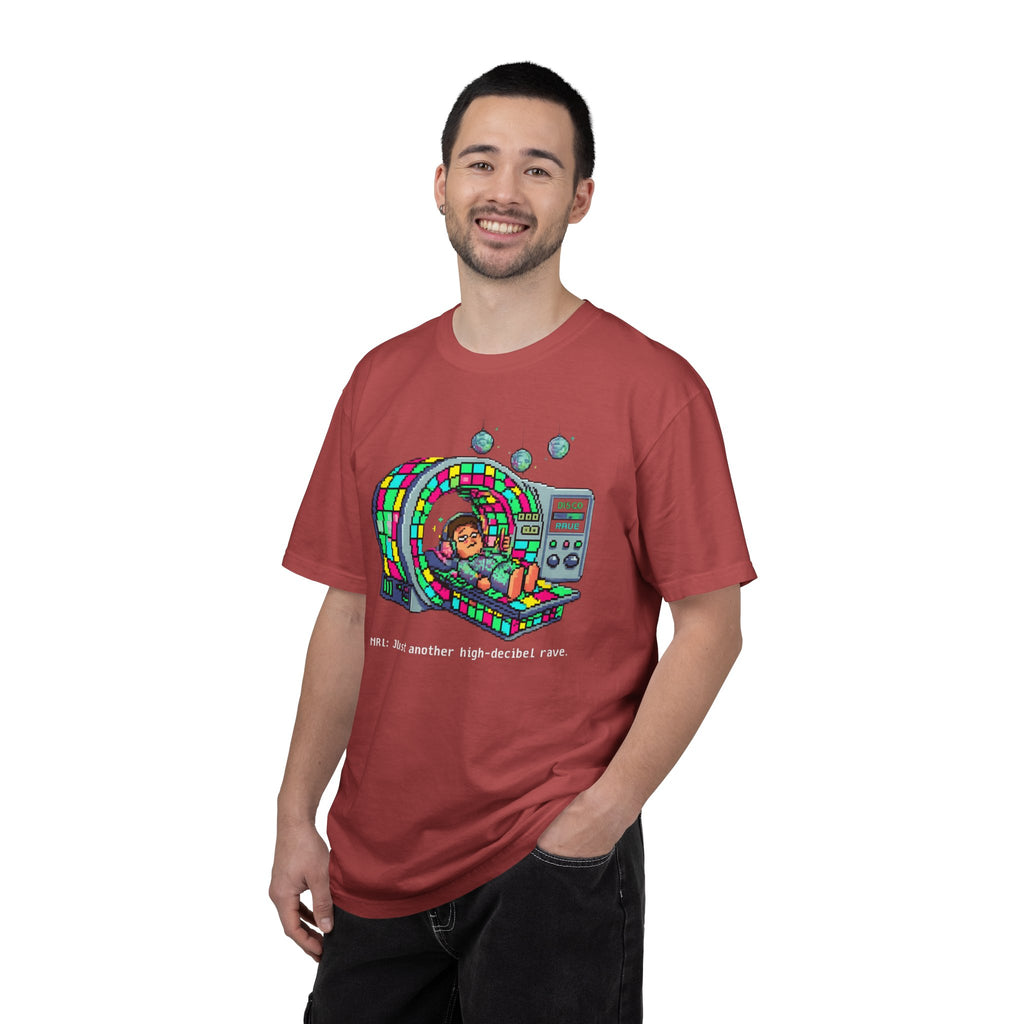 "MRI High Decibel Rave" Unisex Garment-Dyed T-shirt