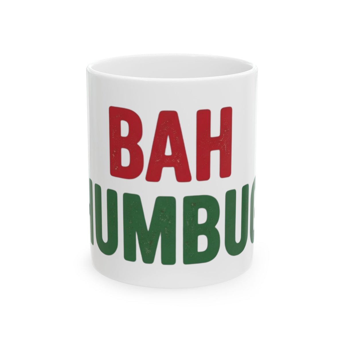 "Bah Humburg" White Ceramic Mug — Graphic