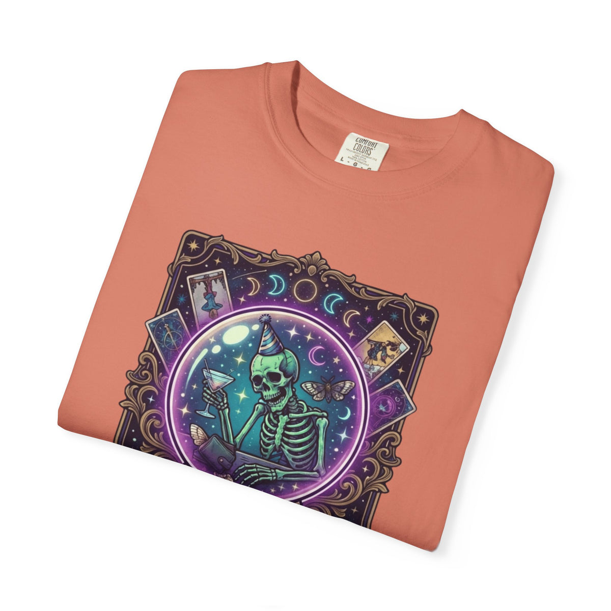 "I Foresee A Terrible Morning After" Unisex Garment-Dyed Tee