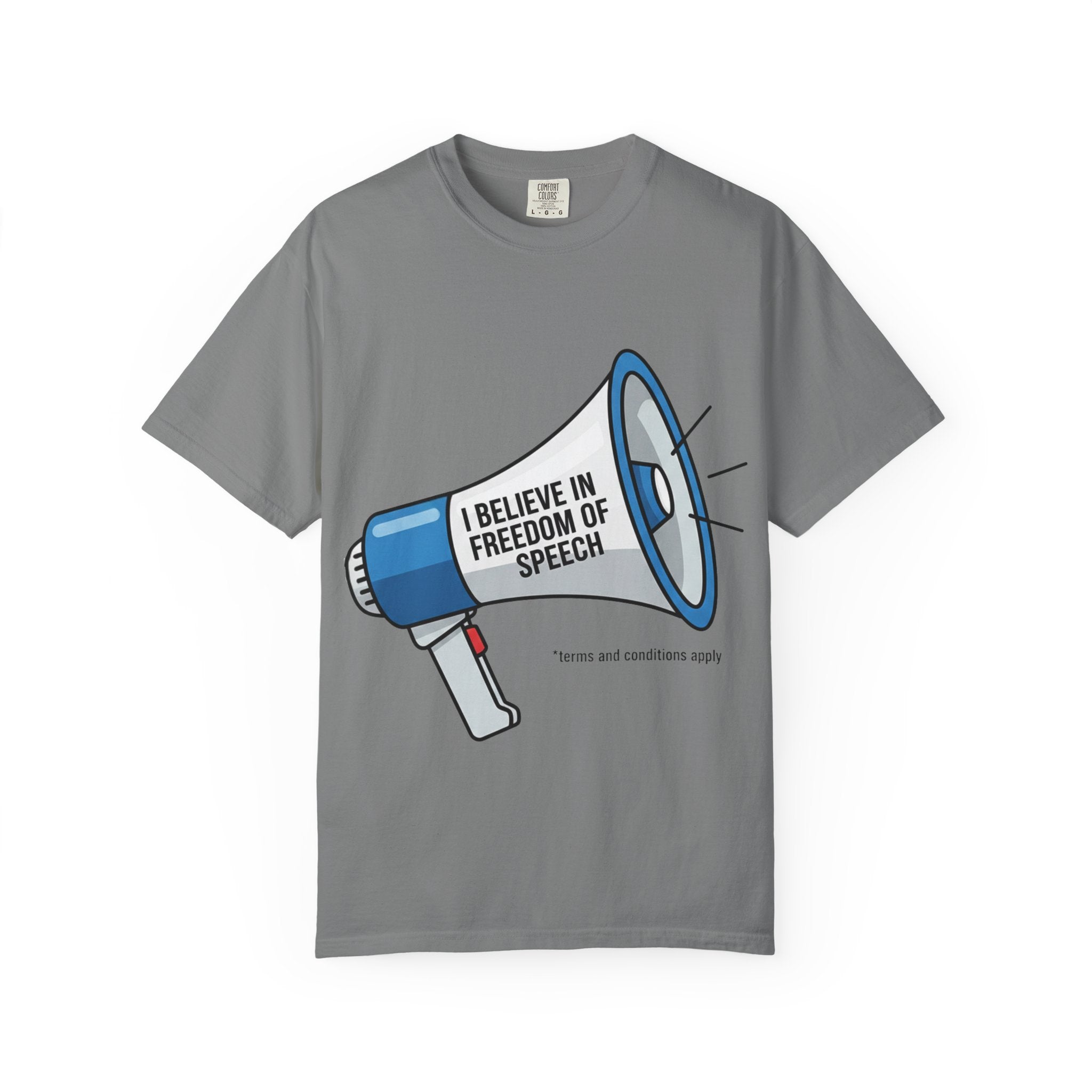 "Freedom of Speech" Unisex Garment-Dyed T-shirt