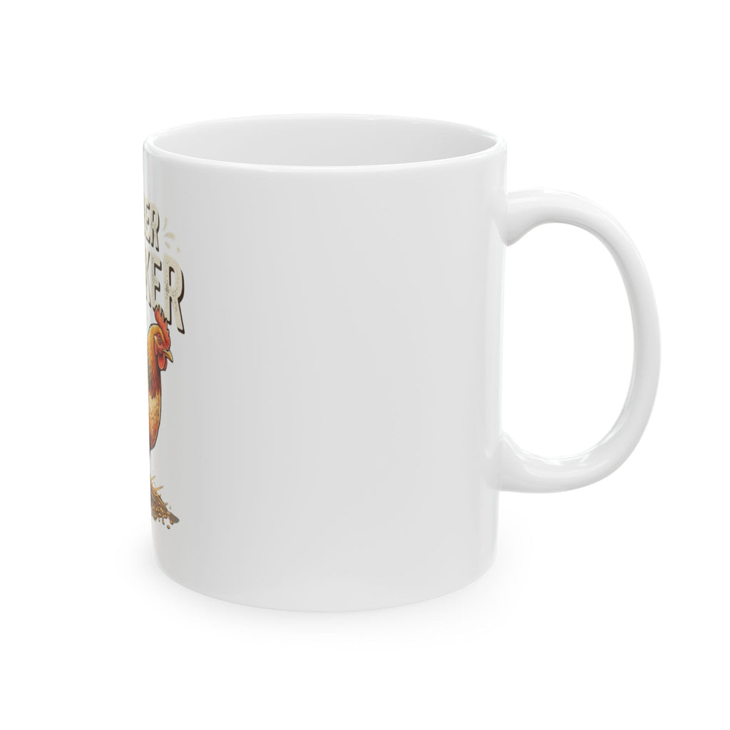 "Mother Clucker" White Ceramic Mug