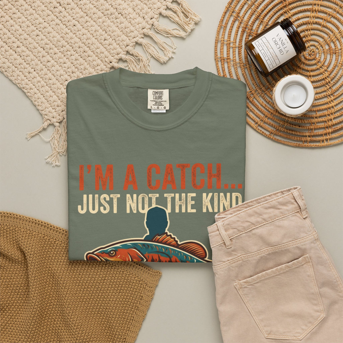 I'm A Catch Unisex Garment-Dyed Tee