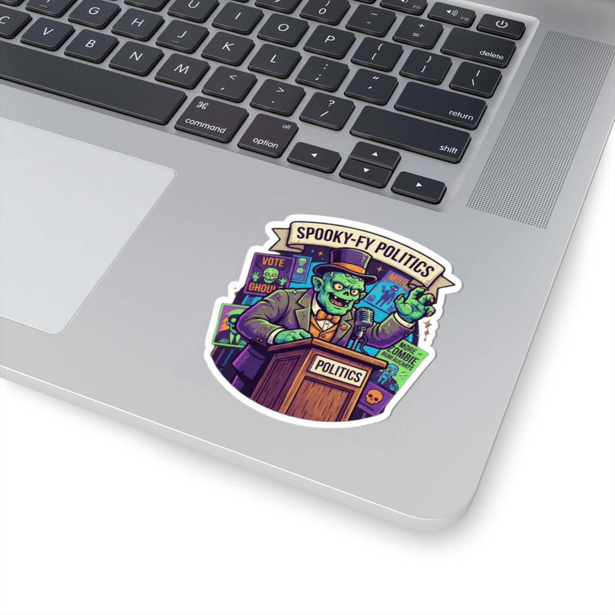 "Spooky-Fy Politics" Sticker — Main