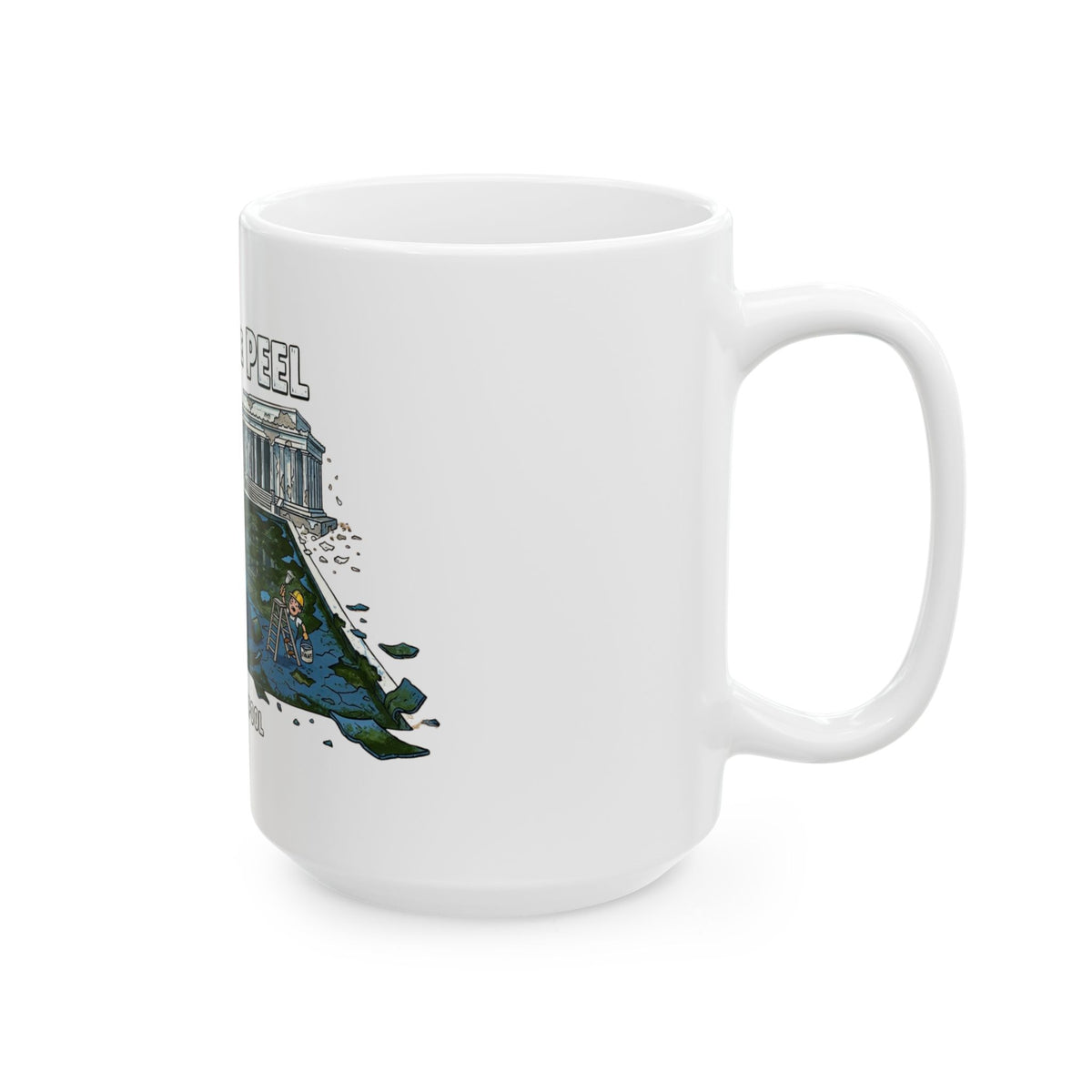 "Art of The Peel" White Ceramic Mug