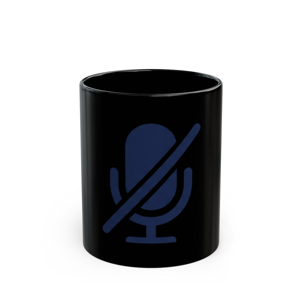 "I'm Sorry I Was On Mute" Black Ceramic Mug — Graphic