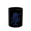 "I'm Sorry I Was On Mute" Black Ceramic Mug — Graphic