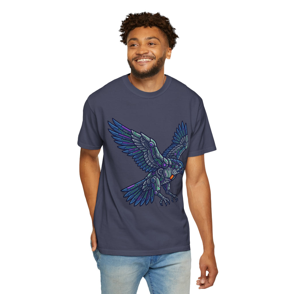 "Cyber Eagle" Unisex Garment-Dyed Tee