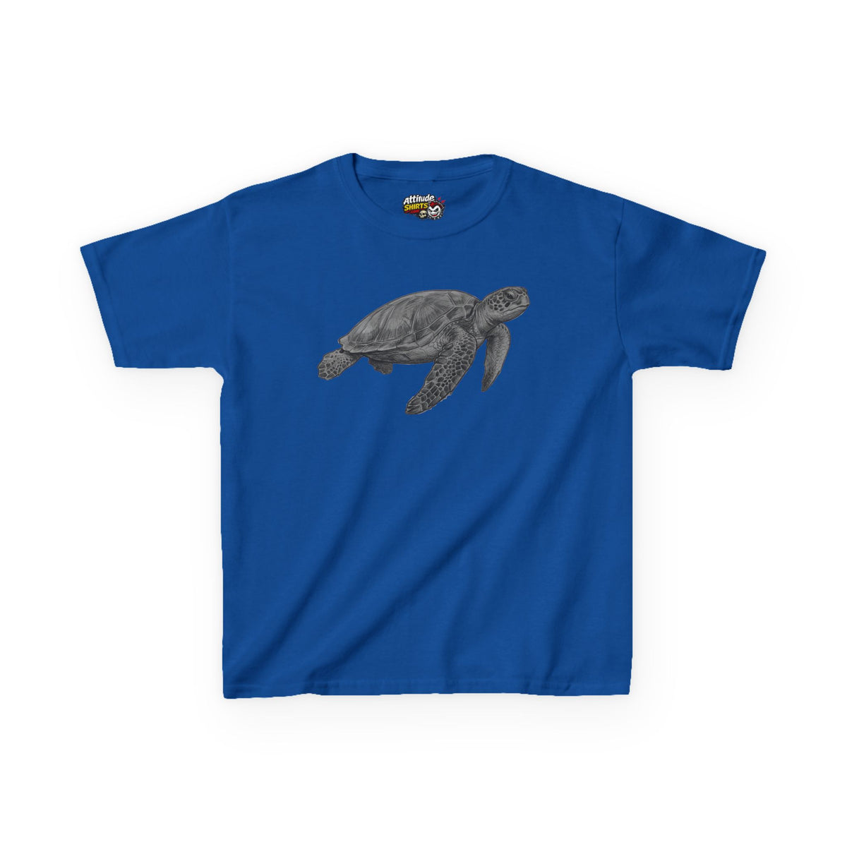"Pencil Sketch Art Sea Turtle" Kids Tee