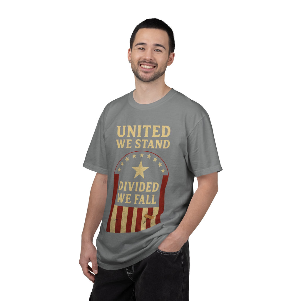 "Divided We Fall" Unisex Garment-Dyed T-shirt