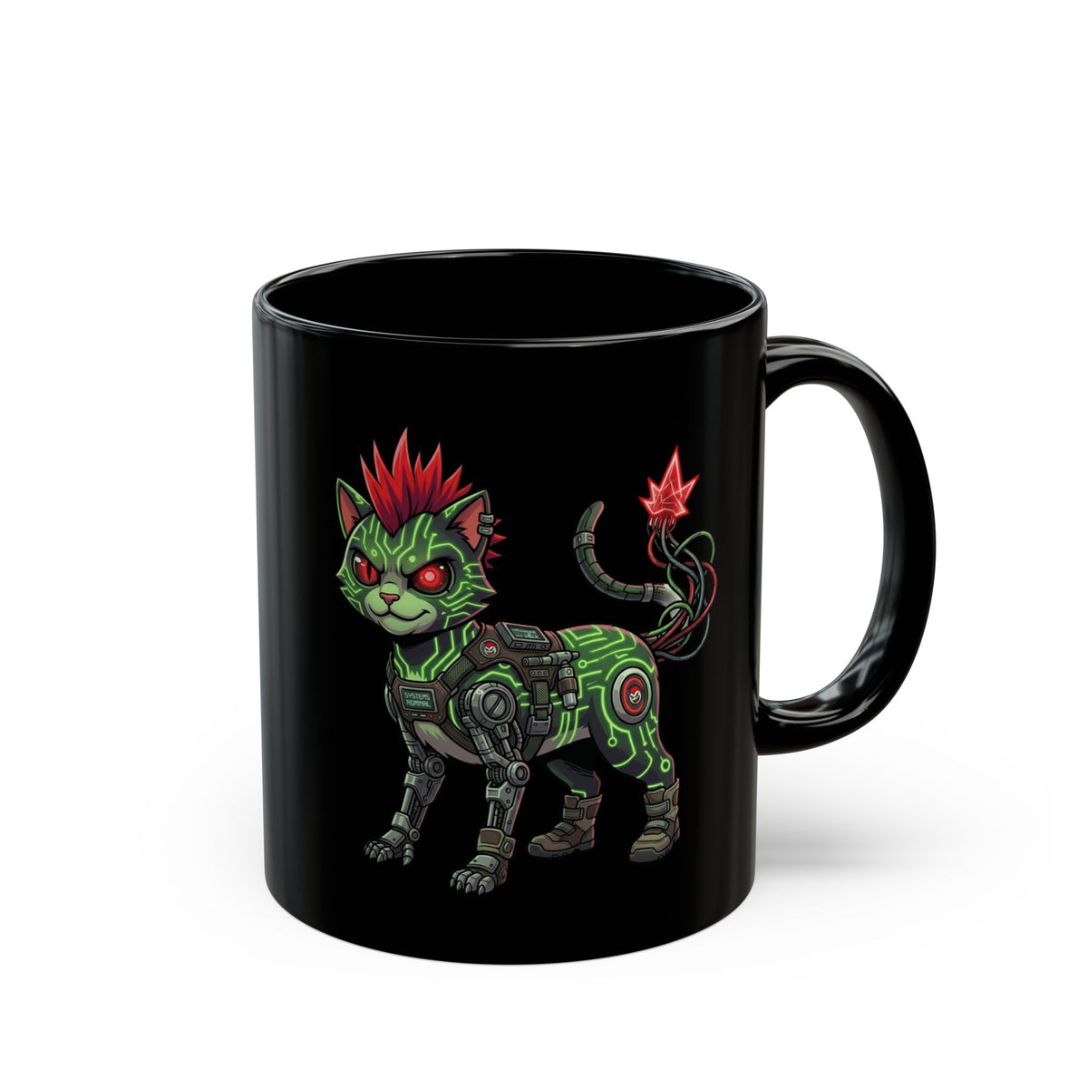 "Boots" Black Ceramic Mug