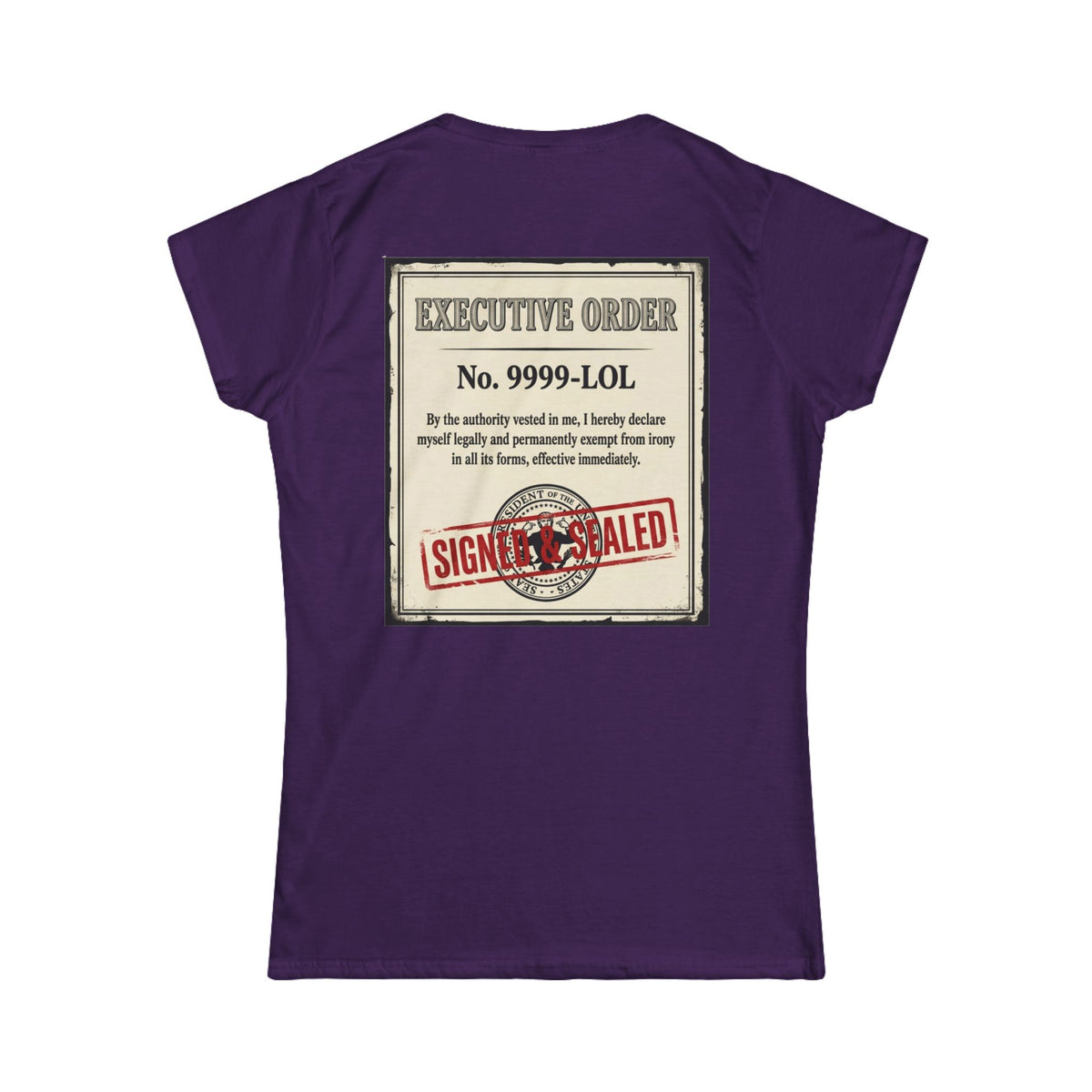 "Irony Free" Women's Tee