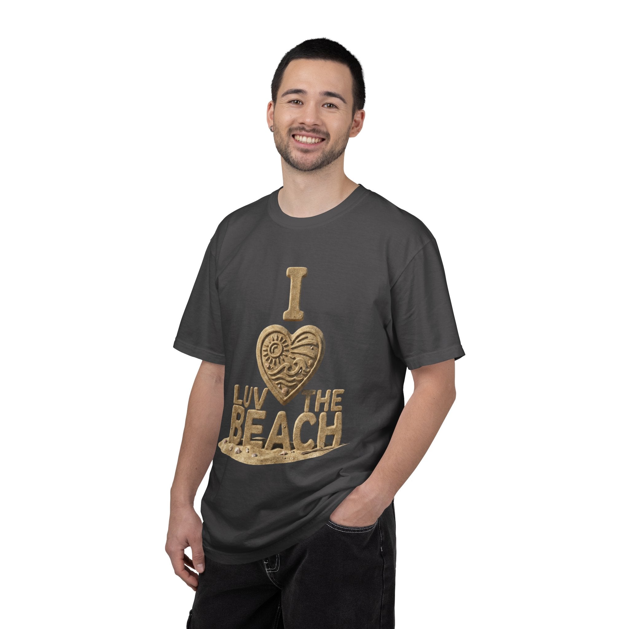 "I Luv The Beach" Unisex Garment-Dyed Tee