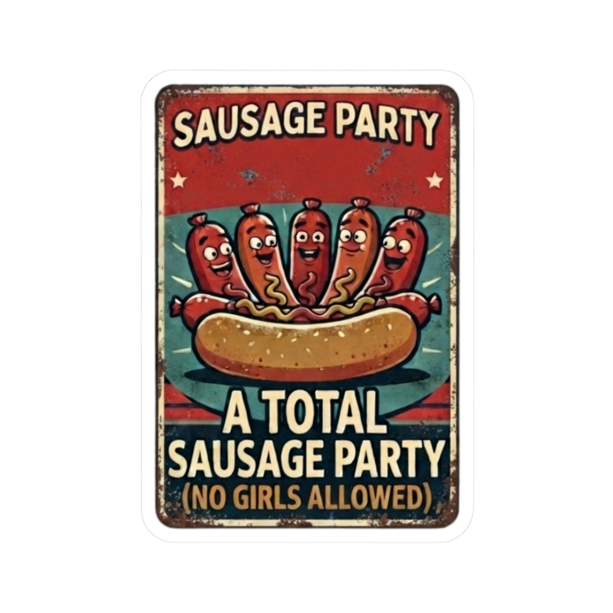 "Sausage Party" Sticker — Main