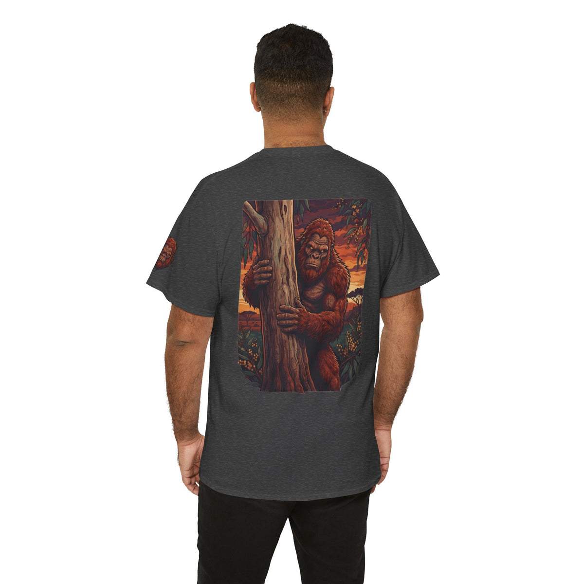 Color: Dark Heather | Yowie (Australian Folklore) Premium Graphic Tee