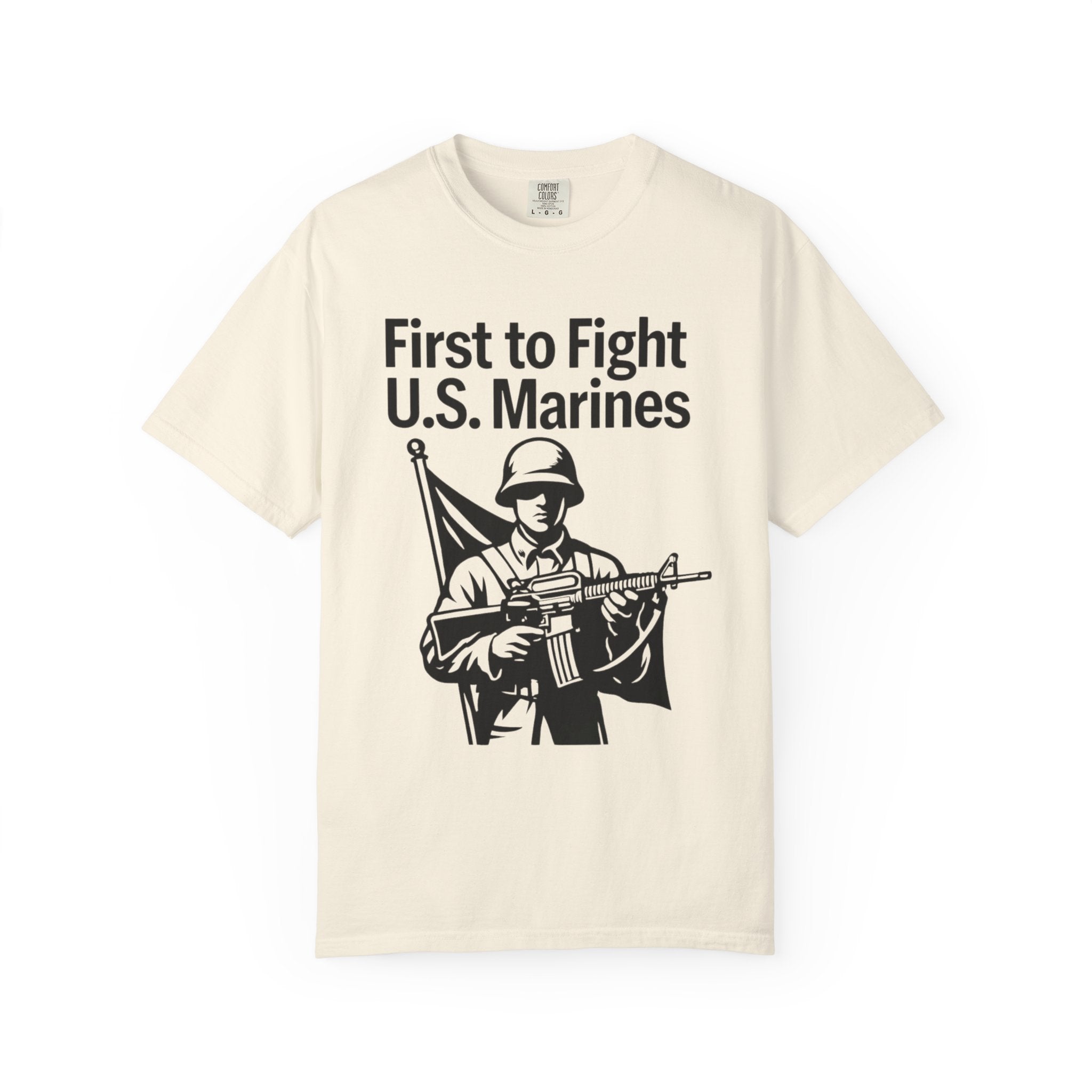 "First to Fight" Unisex Garment-Dyed T-shirt