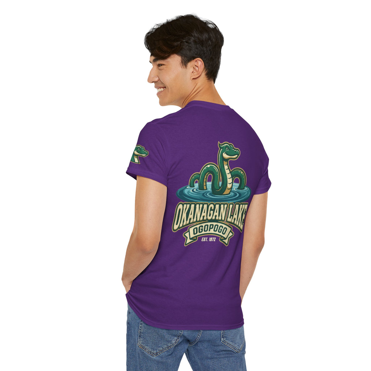 Color: Purple | Ogopogo (Canada) Premium Graphic Tee
