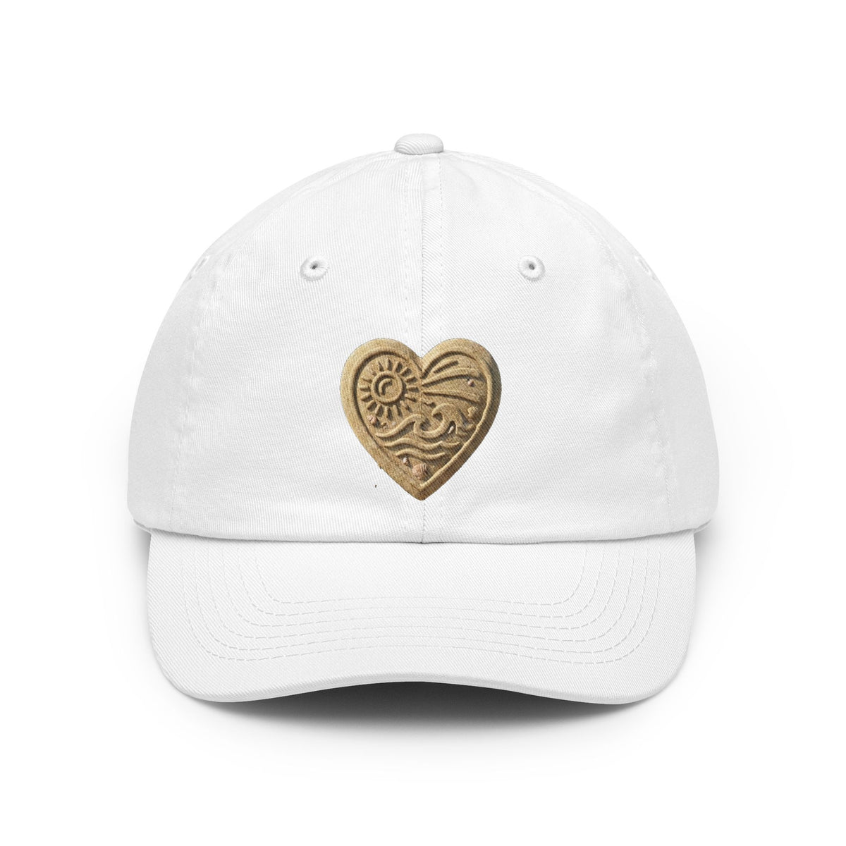 Color: White | I Luv The Beach Dad Hat
