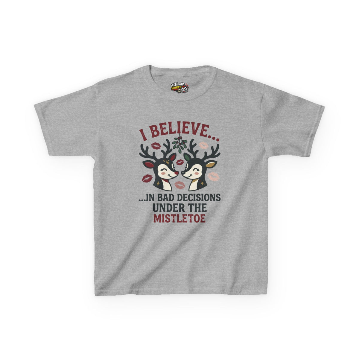 "Bad Decisions Under the Mistletoe" Kids Tee