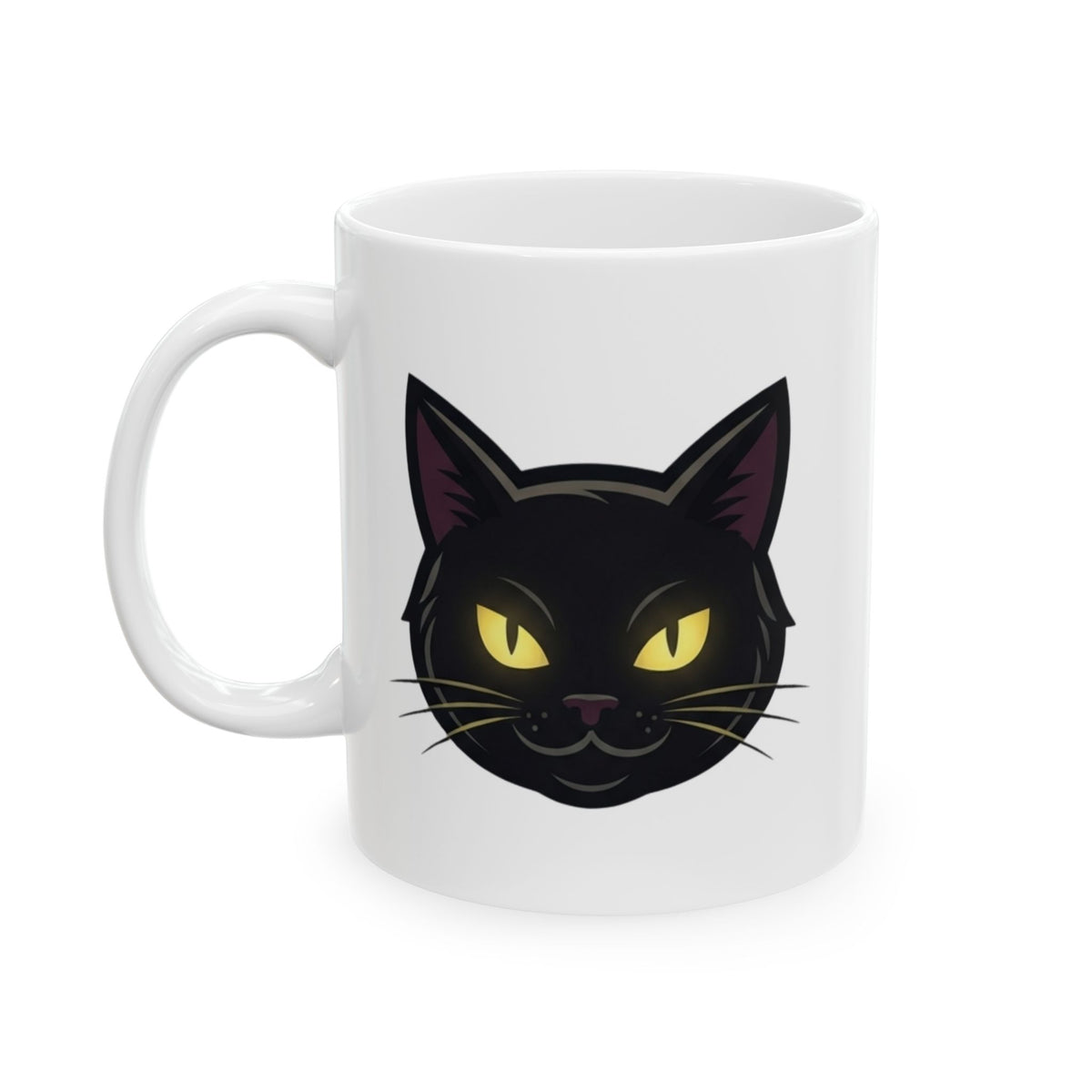 "Unholy and Unbothered" White Ceramic Mug — Graphic