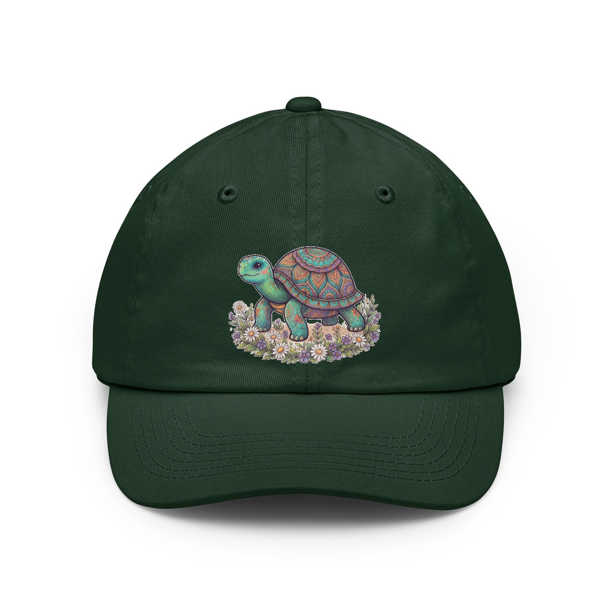 Color: Forest Green | Hippy Turtle Dad Hat