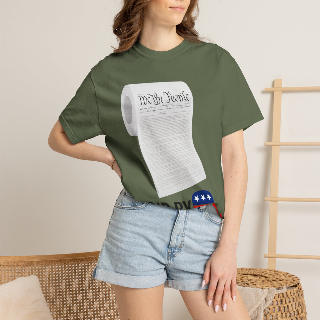 "Constitution Toilet Paper" Unisex Garment-Dyed T-shirt
