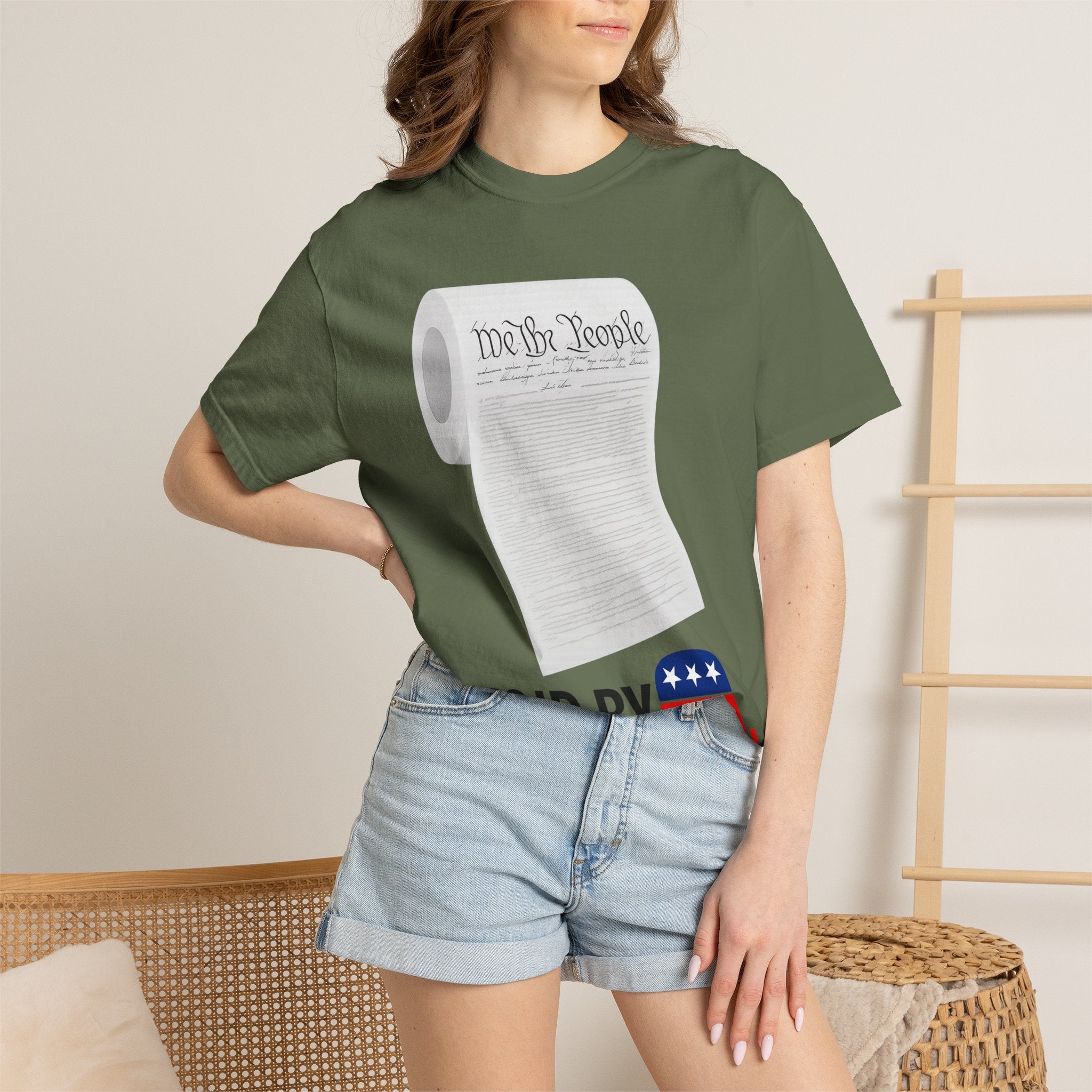 "Constitution Toilet Paper" Unisex Garment-Dyed T-shirt