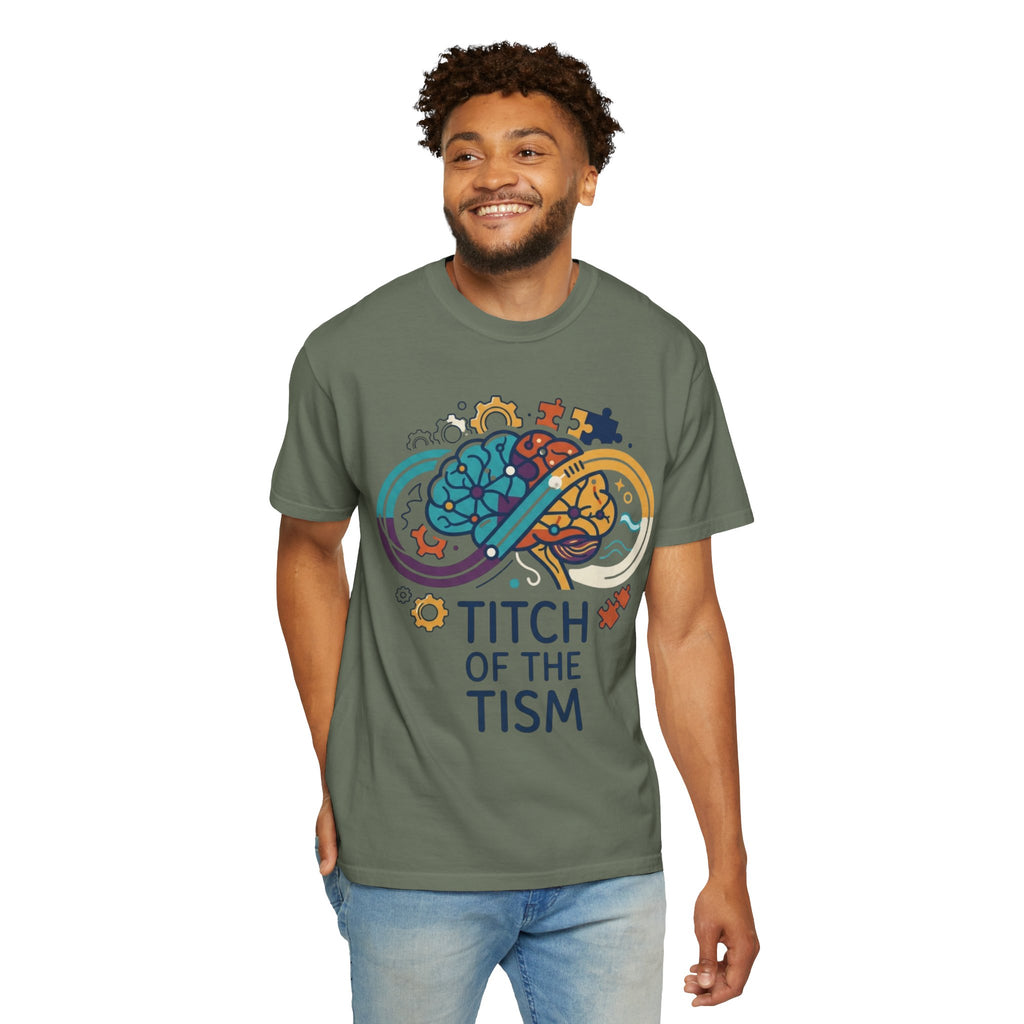 "Titch of the Tism" Unisex Garment-Dyed Tee