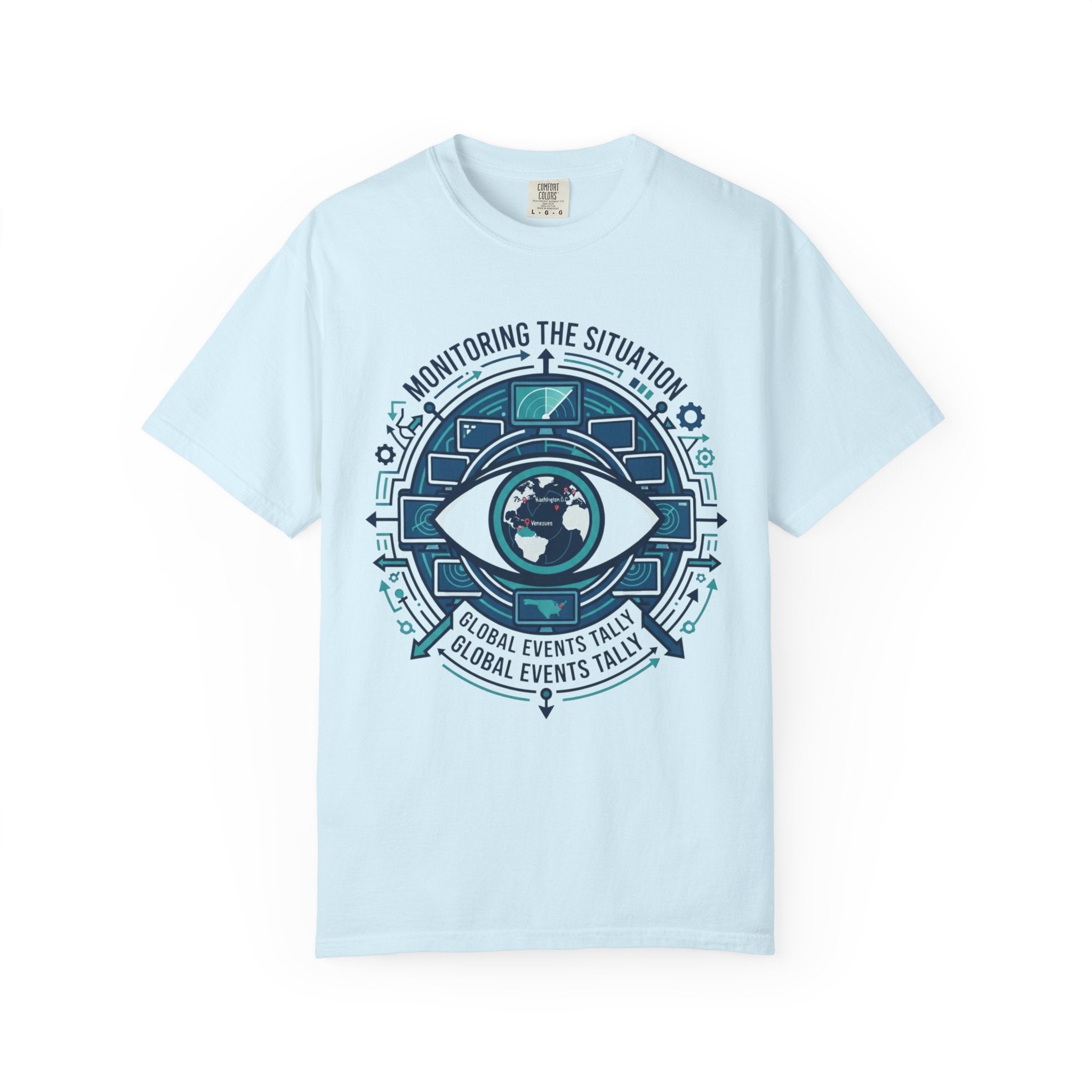 "Monitoring the Situation" Unisex Garment-Dyed Tee