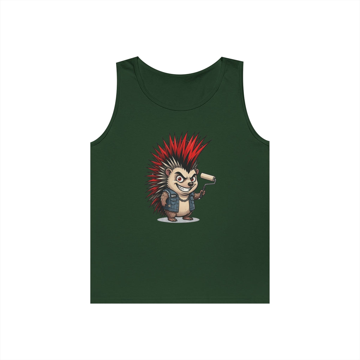 Color: Forest Green | Punkupine Tank Top