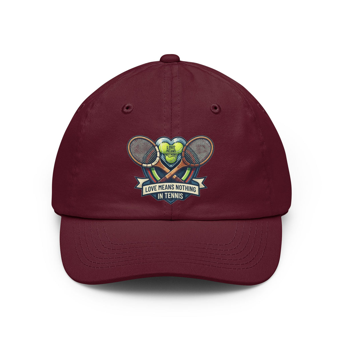 Color: Maroon | Love Means Nothing in Tennis Dad Hat