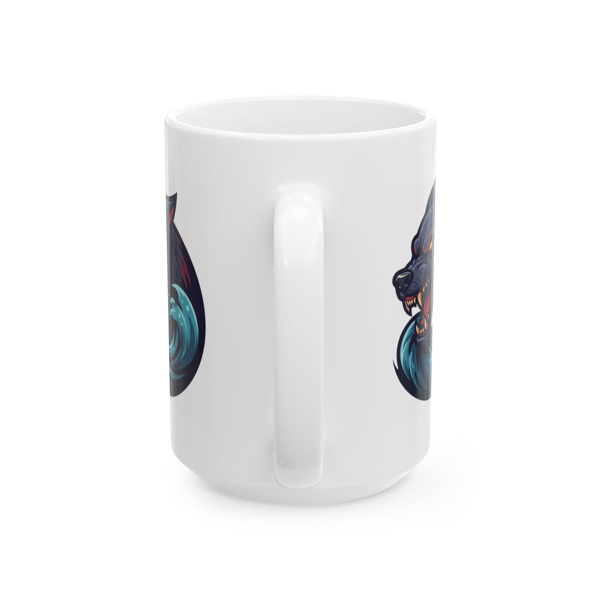 "Charybdis and Scylla (Greek Mythology)" White Ceramic Mug — Graphic