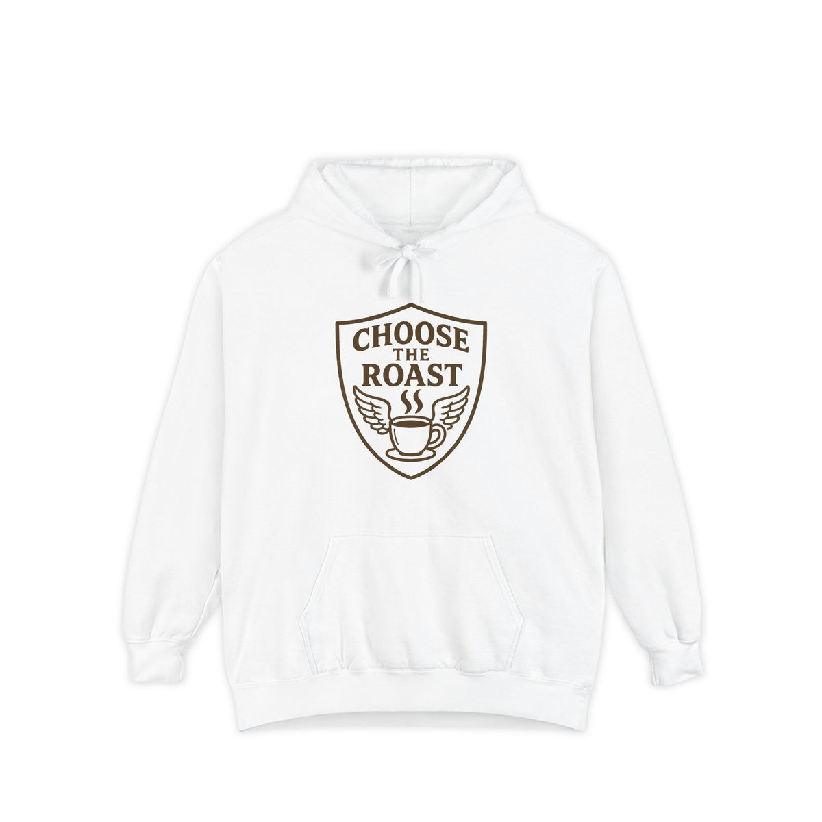 Color: White | Choose the Roast - Dark as Your Soul | Garment-Dyed Hoodie — AttitudeShirts