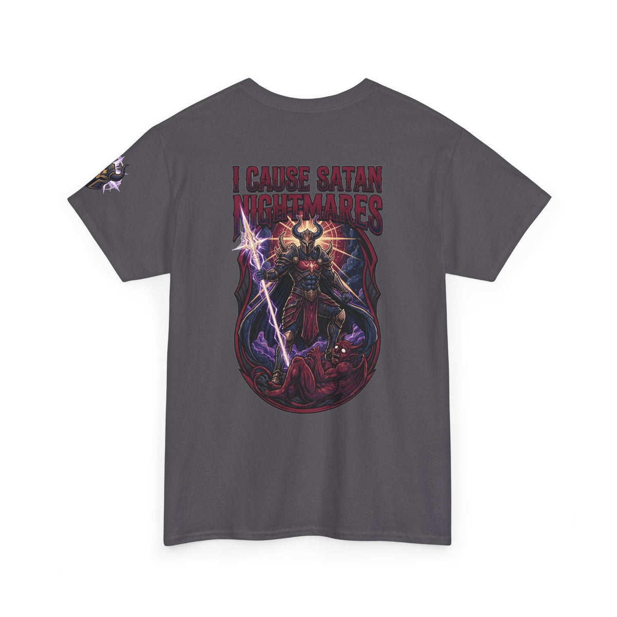 Color: Charcoal | I Cause Satan Nightmares Premium Graphic Tee