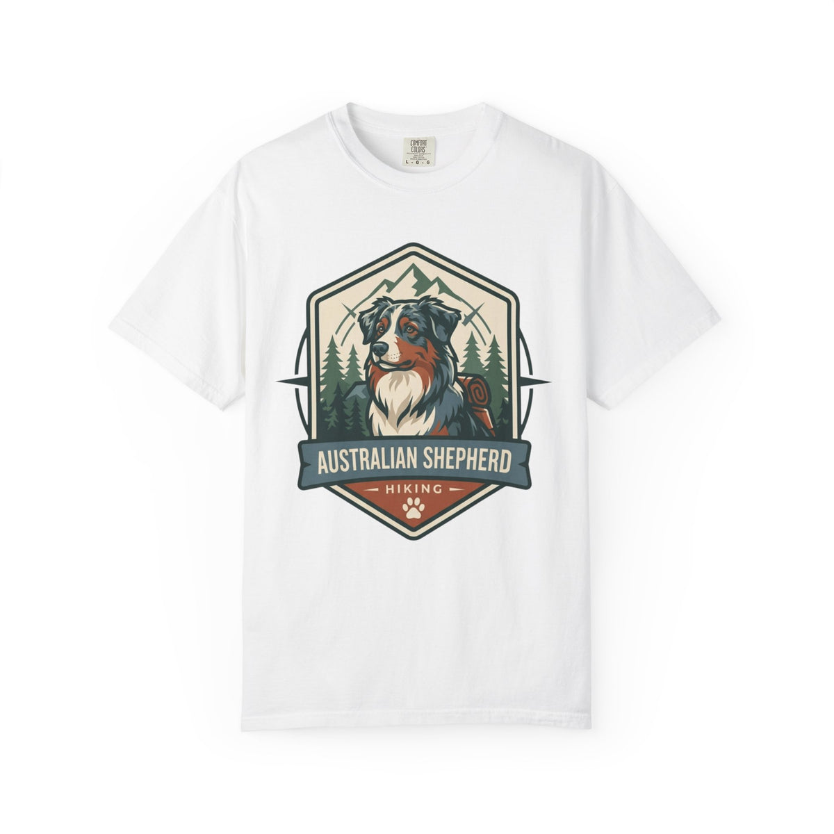 "Australian Sheperd" Unisex Garment-Dyed Tee