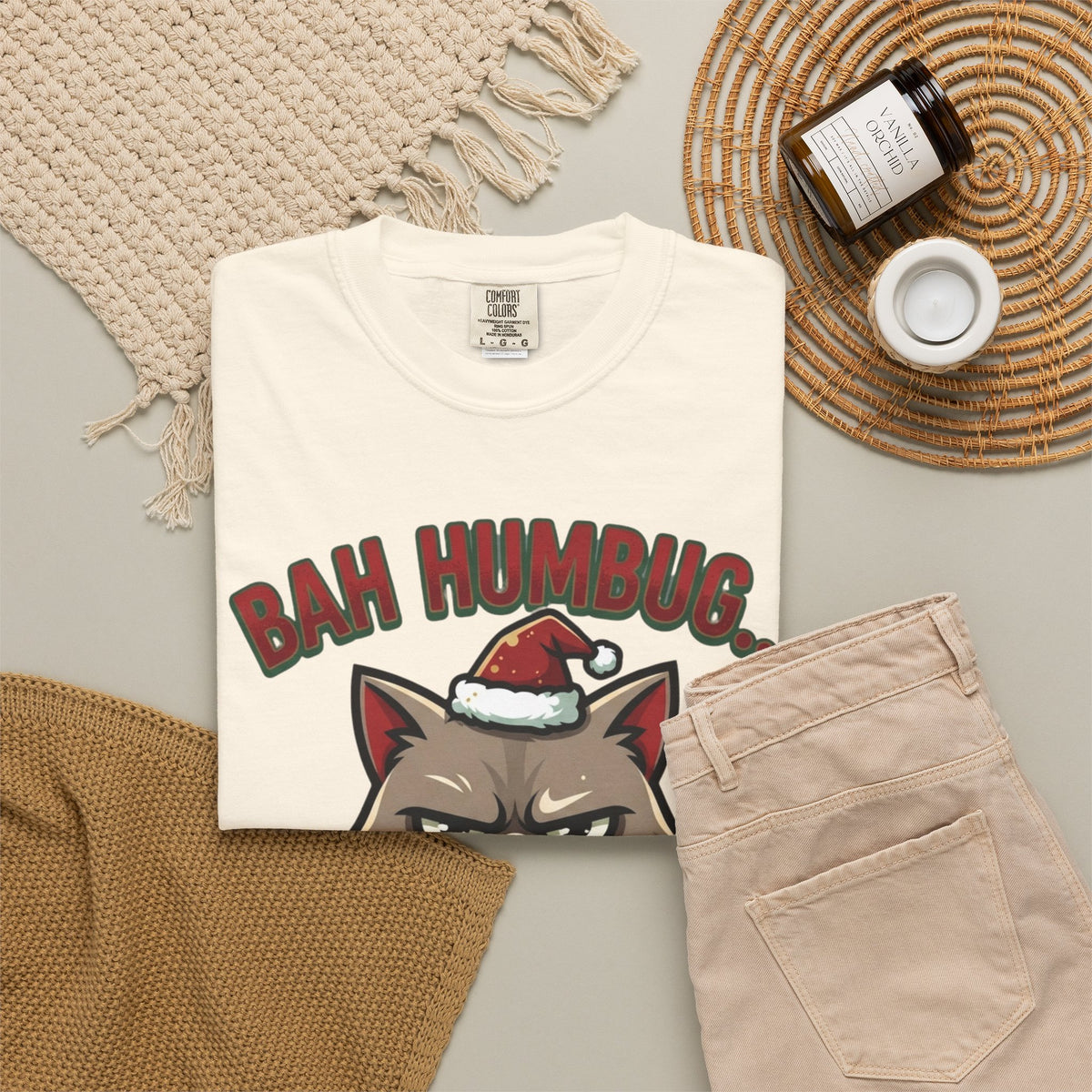 "Bah Humbug" Unisex Garment-Dyed Tee